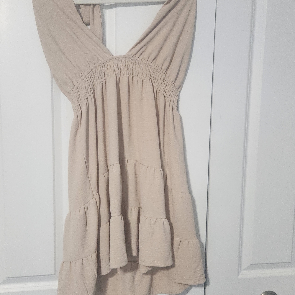 SHEIN Tan Swim Coverup